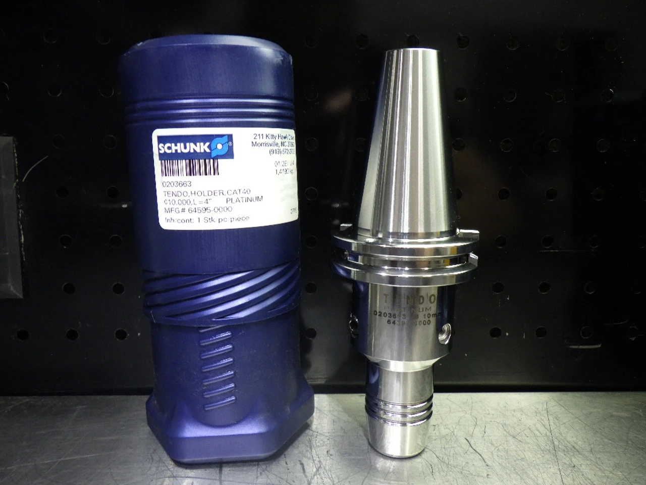 Schunk Tendo Platinum CAT40 10mm Hydraulic Tool Holder 4" Pro 203663 (LOC2356)