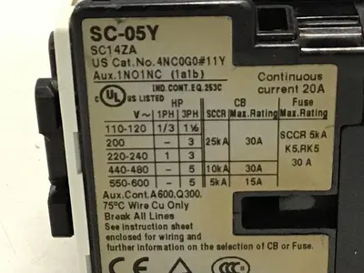 USED FUJI ELECTRIC SC-05Y 4NC0G011Y