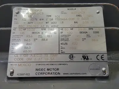 USED US MOTORS CD50P2F