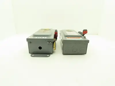 Square D H361 Safety Disconnect Switch Fusible 30A 3PH Series E1 Mixed Lot of 2