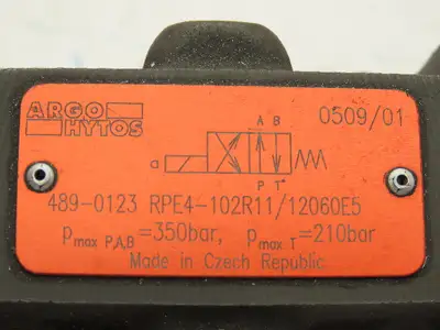 Argo Hytos RPE4-102R11/12060E5 Directional Control 4/2 Solenoid Valve 120V D05