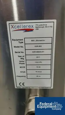 USED Cytiva 500 Liter Cytiva XDR-500 Bioreactor System
