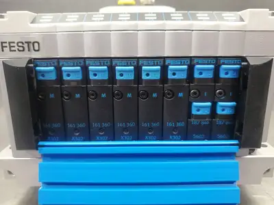FESTO CPV14-GE-FB-8-CPI 8-Slot Rack w/(161360)(187846) Modules. 6C-19
