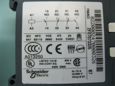 Mixed Lot (12) Schneider Telemecanique Control Relay w (4) Auxiliary Contact D9