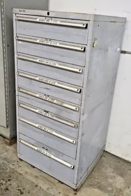 LISTA 8 Drawers Heavy Duty Tool Box Cabinet Storage Parts Organizer