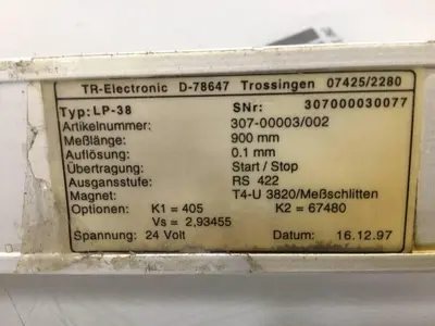 USED T&R ELECTRONIC LP-38 900MM