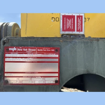 USED 2009 NEW YORK BLOWER 2604 STEEL