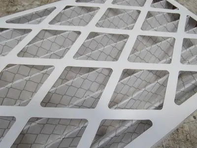 Profitter 4300484 14"x20"x2" Metal Back Pleated Air Filter Cardboard Edge Lot/12