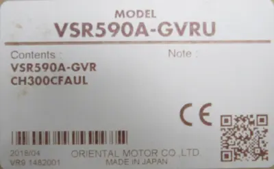 NEW ORIENTAL MOTOR VSR590A-GVR REVERSIBLE MOTOR VSR590AGVR
