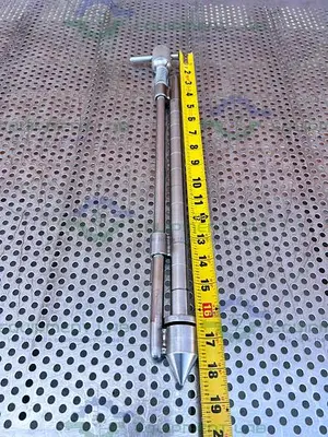 Stainless Steel  Pointed-Plunger Lance Sampler Probe w/ 18" Rod