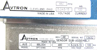 NEW AVTRON AV850-U9FB8BL004 INCREMENTAL ENCODER AV5-8BL004 AV850U9FB8BL004