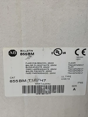 NEW Allen Bradley 855BM-T10FH7