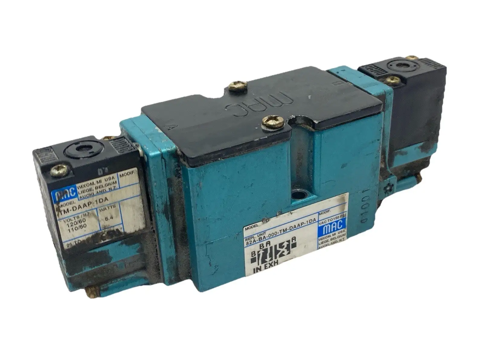 USED MAC VALVES SOLENOID VALVE 4-WAY
