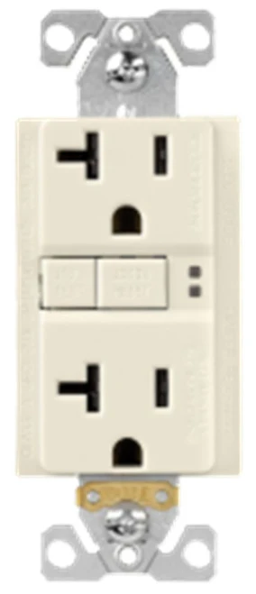 Eaton TRSGF20LA GFCI Receptacle, NEMA 5-20R, 2P3W, Light Almond [New]