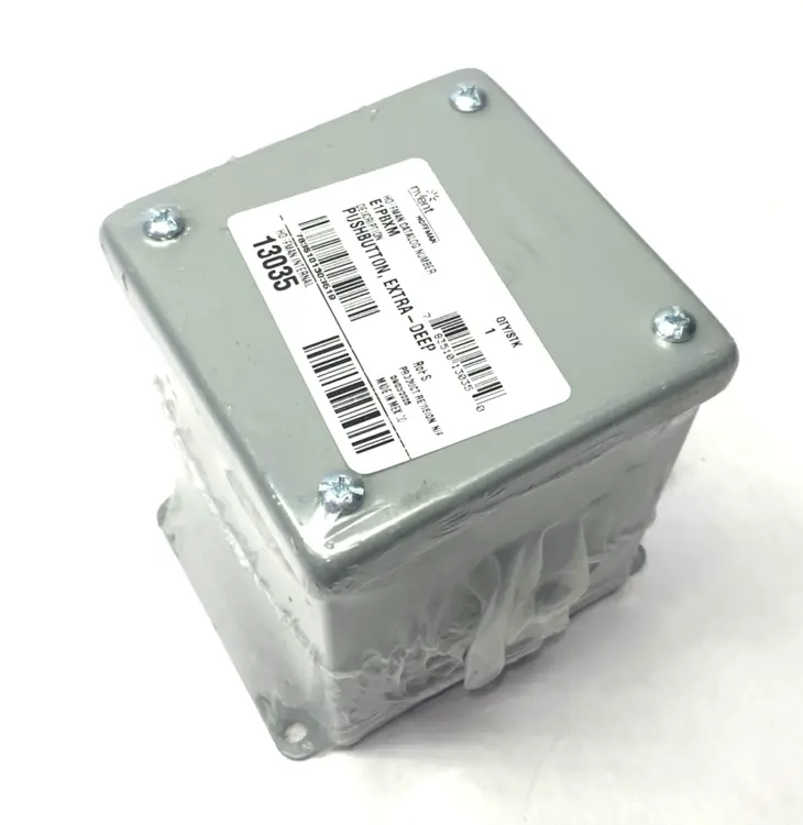 New | in-Stock Hoffman Extra-Deep Pushbutton Enclosure, Gray, Steel, 22.5mm Hole Electrical Boxes Michigan US | Maverick Industrial Sales #1391366