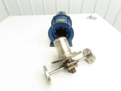 Liquiflo 33FL1 Magnetic Drive Gear Pump 1.45gpm 1/2" Flanged 5:1 Reducer 56C