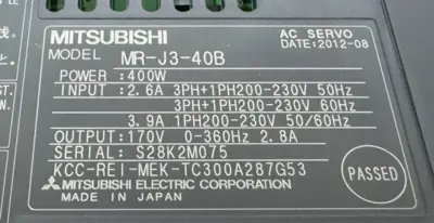 NEW MITSUBISHI MR-J3-40B SERVO AMPLIFIER MELSERVO J3