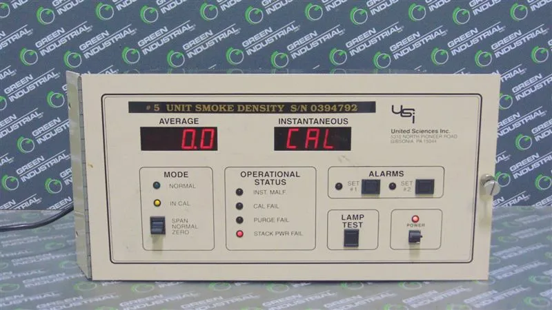 United Sciences Inc 500C Smoke Density Remote Display Assembly 1002-0000-02 Used