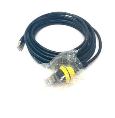 USED COGNEX DATAMAN BARCODE READER SCANNER ETHERNET CABLE, 5M, RJ45
