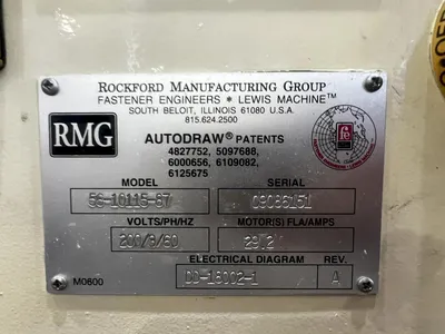 2009 RMG "Space Saver" 56-10115-87 Wire Drawer (14619) WIRE MACHINERY, DRAWERS | Machinery International LLC (8)