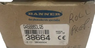 USED BANNER Q45BB6DLQ5 PHOTOELECTRIC SENSOR