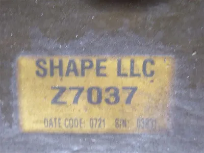Shape LLC Z7037 Industrial Control Transformer Used