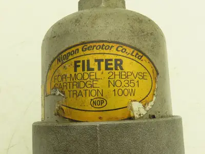Nippon TOP-208HWMC PVDE Trochoid Hydraulic Oil Pump w/Filter IEC C-Face Flange