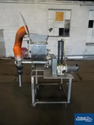 USED Hapman 2.25" BRABENDER TWIN SCREW VOLUMETRIC FEEDER, S/S