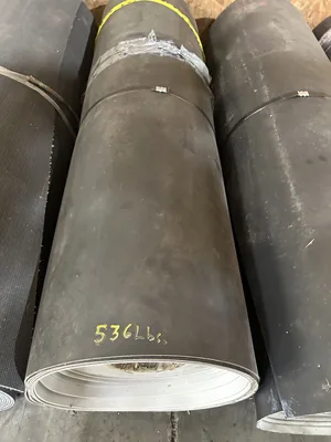 New 6 Rolls 59.5″ Smooth Top Rubber Conveyor Belt 3mm x Approx. 700′