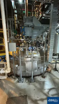 USED 3V Tech 5,000 Gal 3V Tech Glass Lined Reactor, 90/125#
