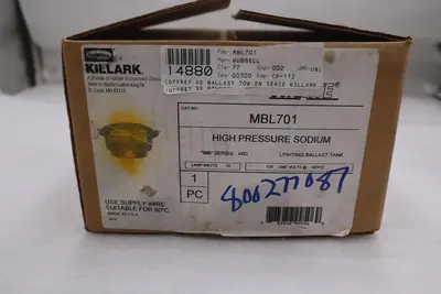 NEW OPEN BOX Killark MBL701 HID Fixture Ballast Tank STK GF958