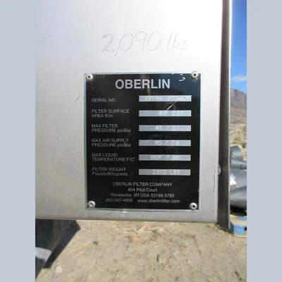 Oberlin OPF04 Pressure Filter