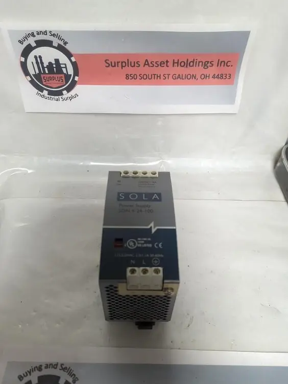 Used SOLA SDN4-24-100 Miscellaneous Equipment (Electrical & Power) Ohio US | Surplus Asset Holdings #1262649