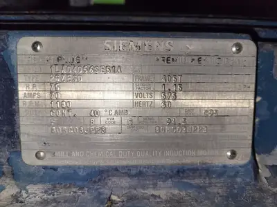 75 hp, 575 Volts, 1180 Rpm, 405T Induction Motor