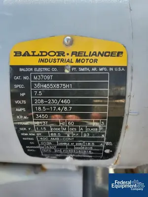 USED american compressor co 7.5 hp American Compressor Co Rotary Lobe Air Compressor, Model 36 U-RA1