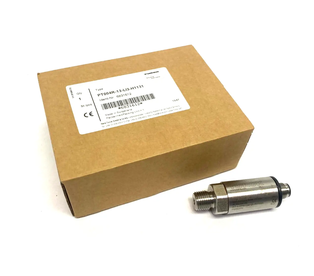 New | in-Stock Turck Pressure Transmitter M12 3-Pin Stainless Steel Pressure Transmitters Michigan US | Maverick Industrial Sales #1390610