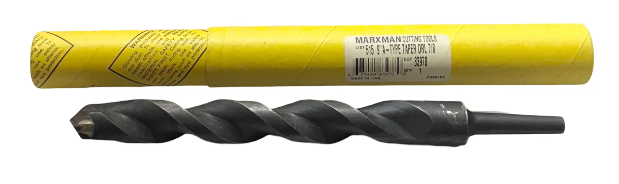 7/8" x 9" Carbide Tipped "A" Type Taper Shank Percussion Hammer Drill USA Made