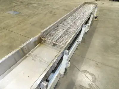 Link-Belt 18"x19' Stainless Vibrating Shaker Feeder Conveyor Food Process
