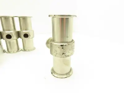 ISO-KF NW40/NW16 Stainless Reducing Tee Vacuum Flange Fitting 1.5"x3/4" Lot of 7