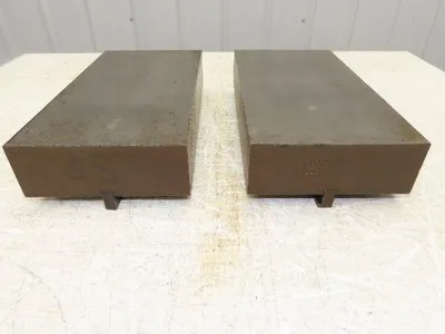 Press Brake Die Blank Set 13-1/2" Long 7" Wide 2-1/2" High 1/2" Safety Tang