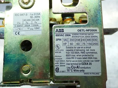 New | in-Stock ABB OETLNF200ASW Relays & Switches | HGR 24 #739278