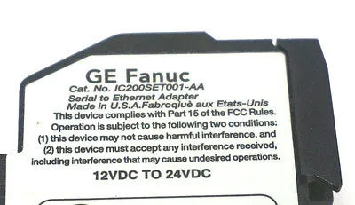 USED GE FANUC IC200SET001-AA VERSAMAX ETHERNET MODULE IC200SET001