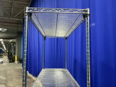 Intermetro Industries Corp. Four 47.5”x18” Adjustable Height Shelves Super Erecta Wire Rack Shelving