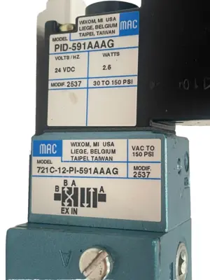 NEW MAC VALVES 721C-12-PI-591AAAG SOLENOID VALVE 721C12PI591AAAG