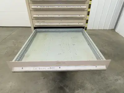 14 Drawer Industrial Tooling Storage Cabinet 30x29x61" Lyon Lista Vidmar Box