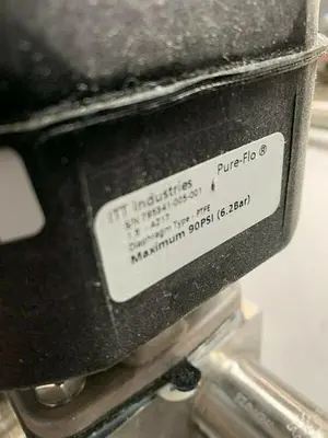 USED 3 ITT PURE-FLO 1.5" A217 DIAPHRAGM ACTUATORS & 2 1" A290 DIAPHRAGM ACTUATORS