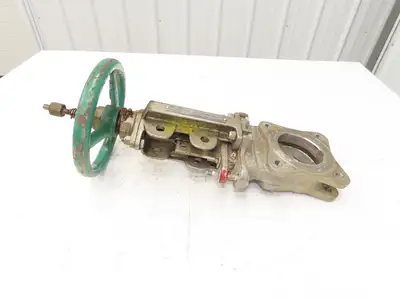 Rovalve TechnaFlow S17-D 3" Stainless Knife Gate Valve Lug Style Rubber Seat