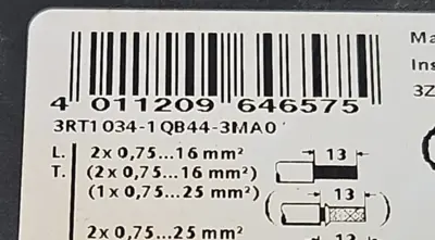Used Siemens 3RT1034-1Q PLC Contactors South Carolina US | Palmetto Automation #1160065