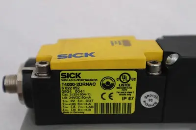 TWO SICK T4000-2DRNAC  SAFETY SWITCH STOCK L-381-C