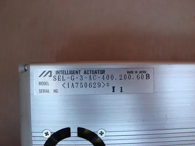 USED INTELLIGENT ACTUATOR INC SEL-G-3-AC-400.200.60  B